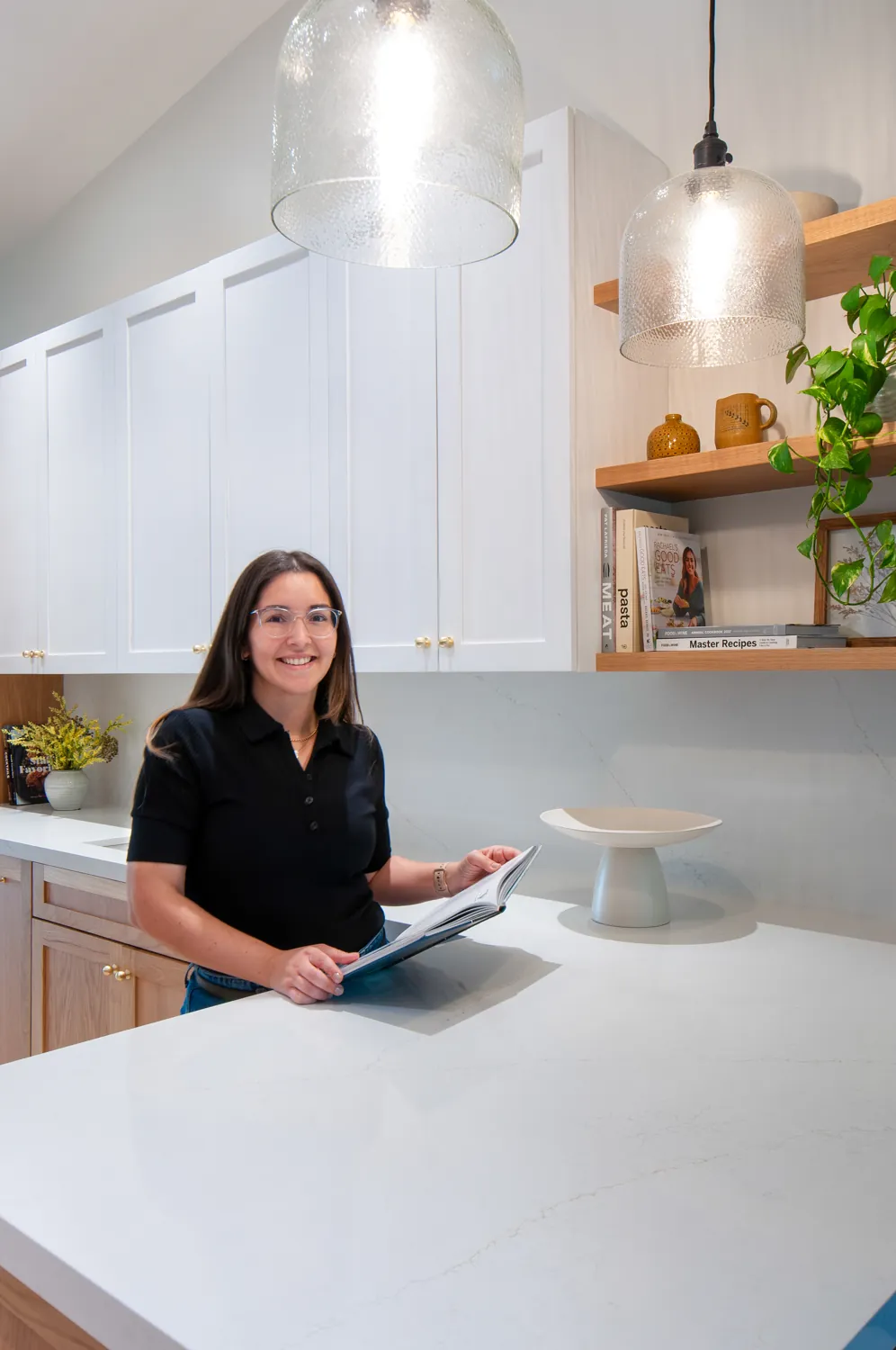 Design review in the finished kitchen
