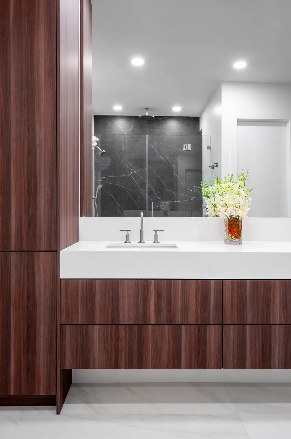 The bath vanity